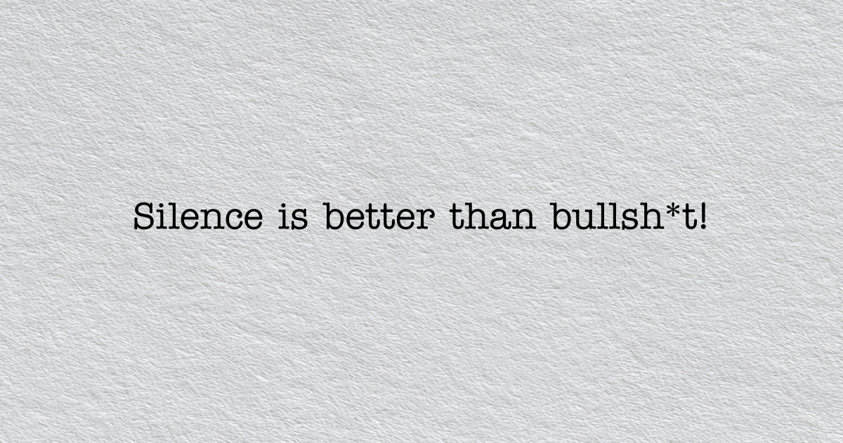 Buying Silence