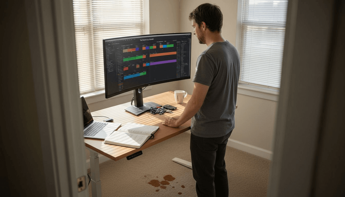 Engineer analyzing playlist data heatmap