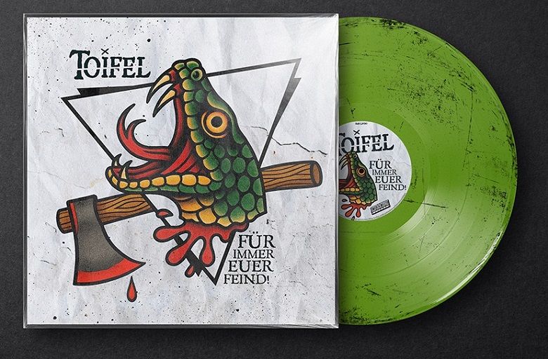 Für immer euer Feind! sleeve with its green vinyl record