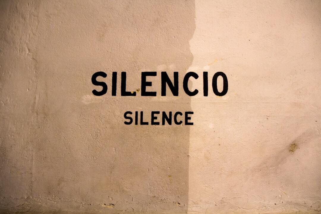 Signage inside a church in San Miguel de Allende, Mexico.