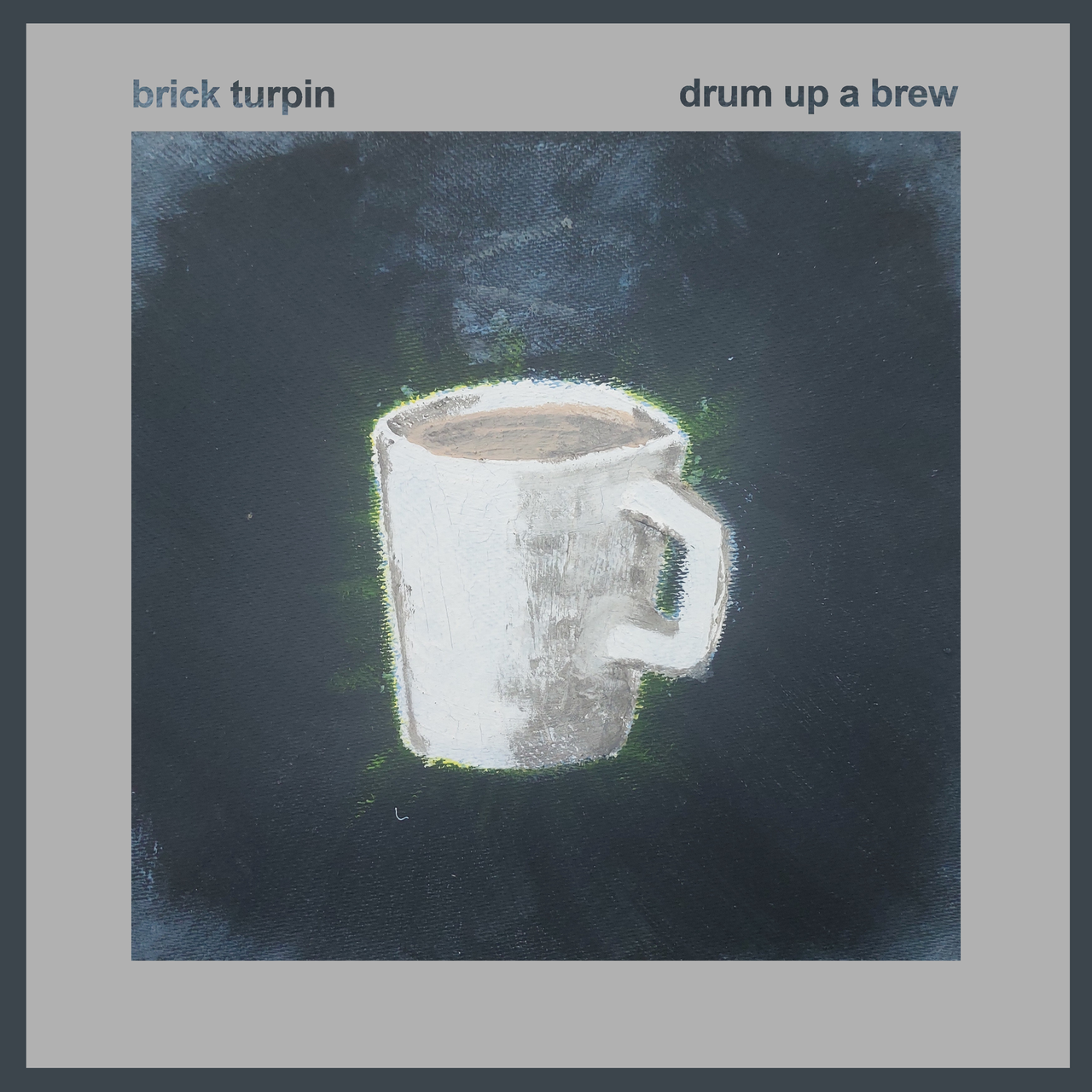 Drum Up A Brew cover art by Brick Turpin, shown again at the end of the review