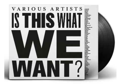 Vinyl sleeve for Various Artists - Is This What We Want?, the album of silence