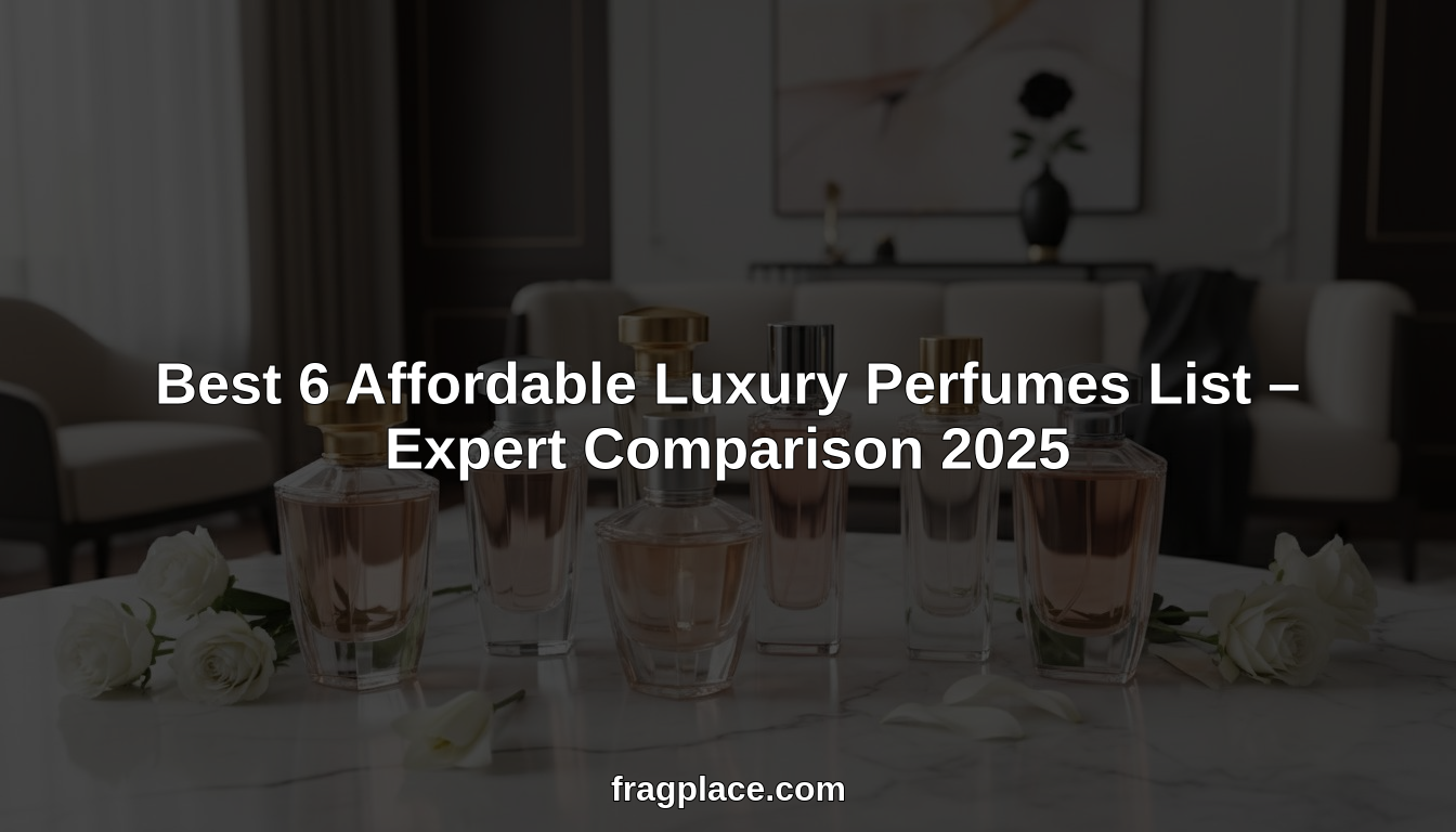 Lista dos 6 melhores perfumes de luxo a preços acessíveis - Comparação de especialistas 2025