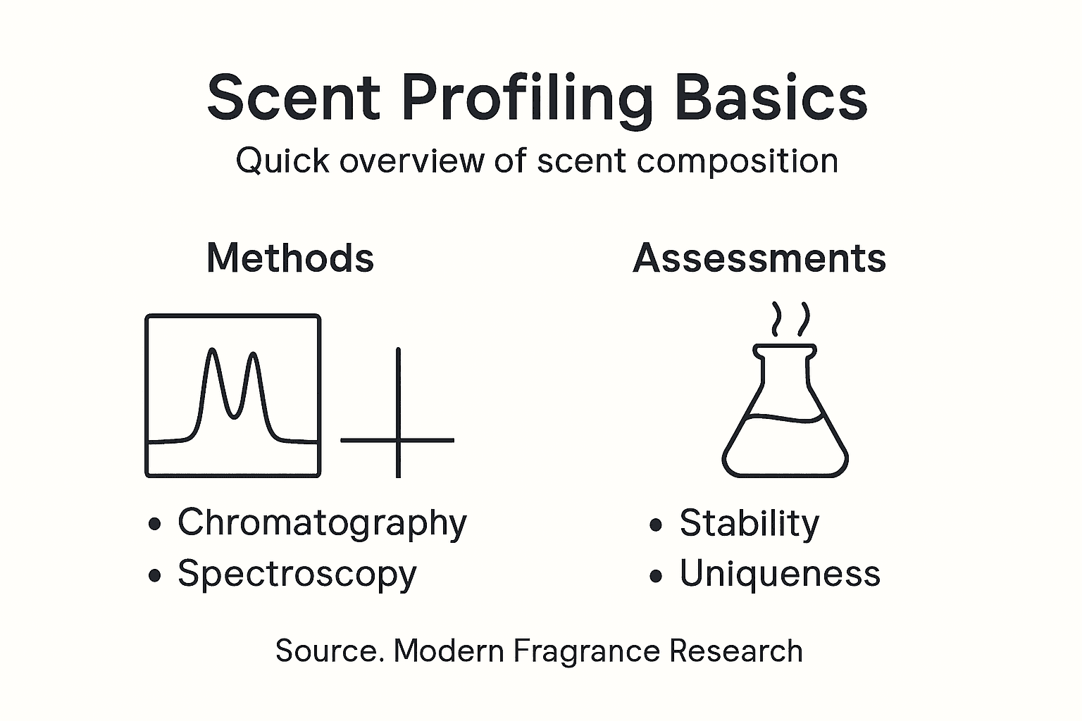 Infographic summarizing scent profiling methods