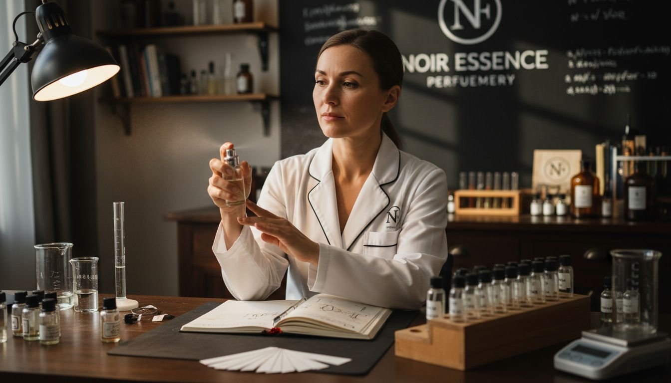 professional perfume application