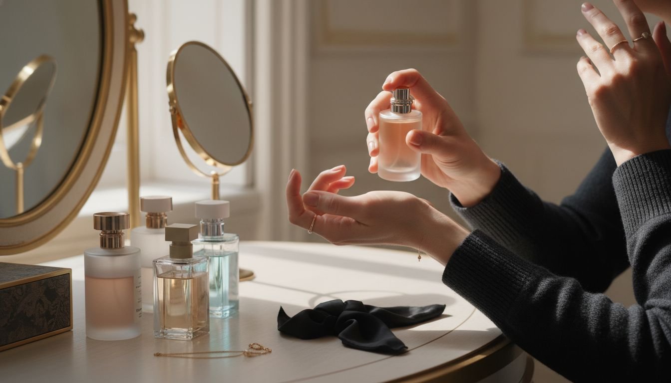 parfum application technique