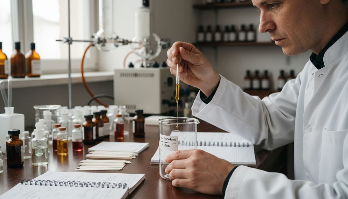 perfume lab process