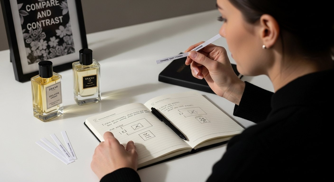 análise comparativa de perfumes