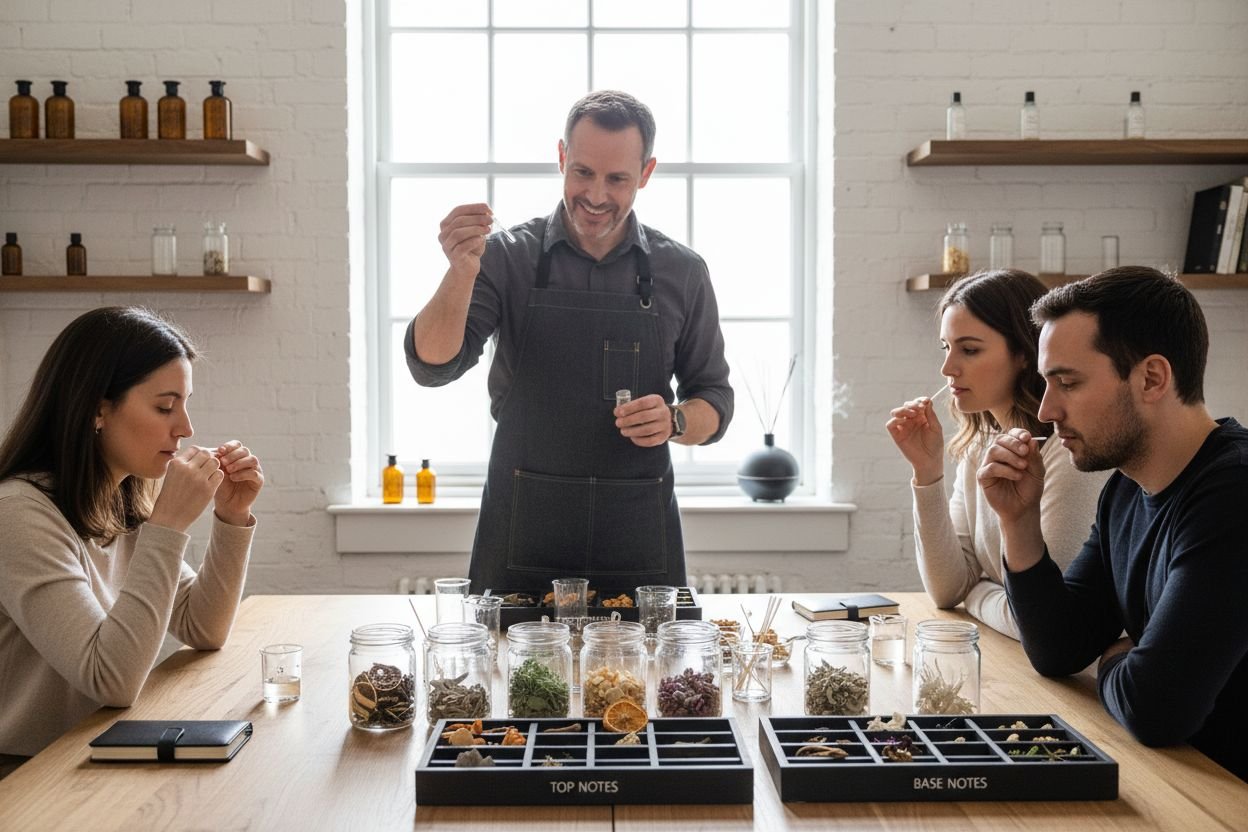 perfumery workshop blending