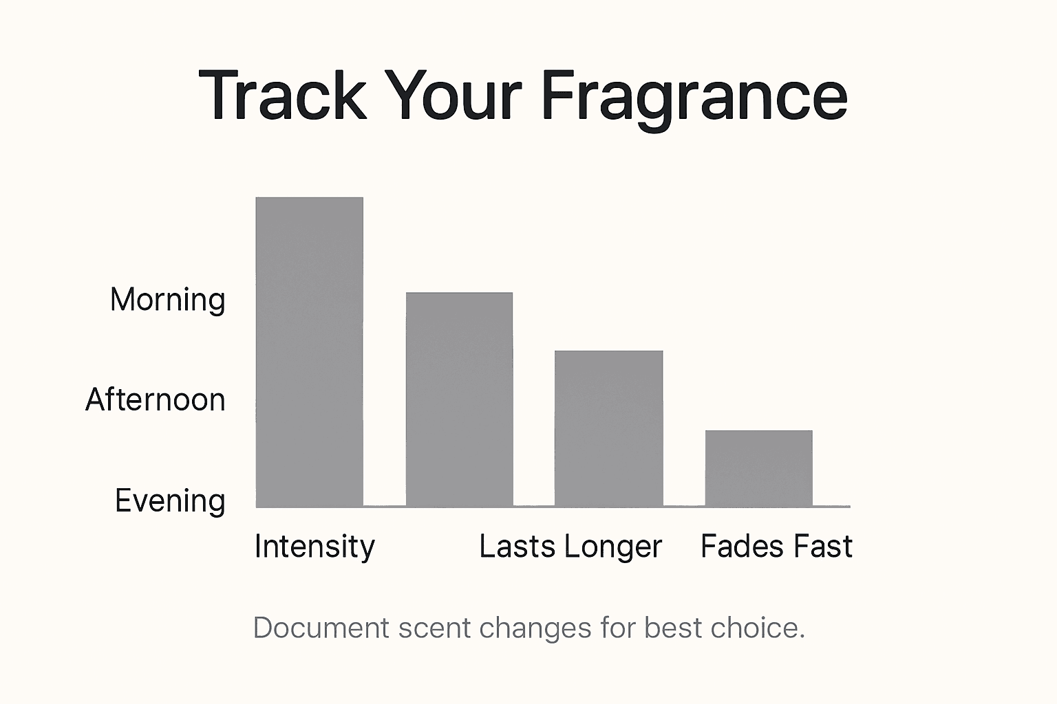 Infographic comparing fragrance longevity during the day