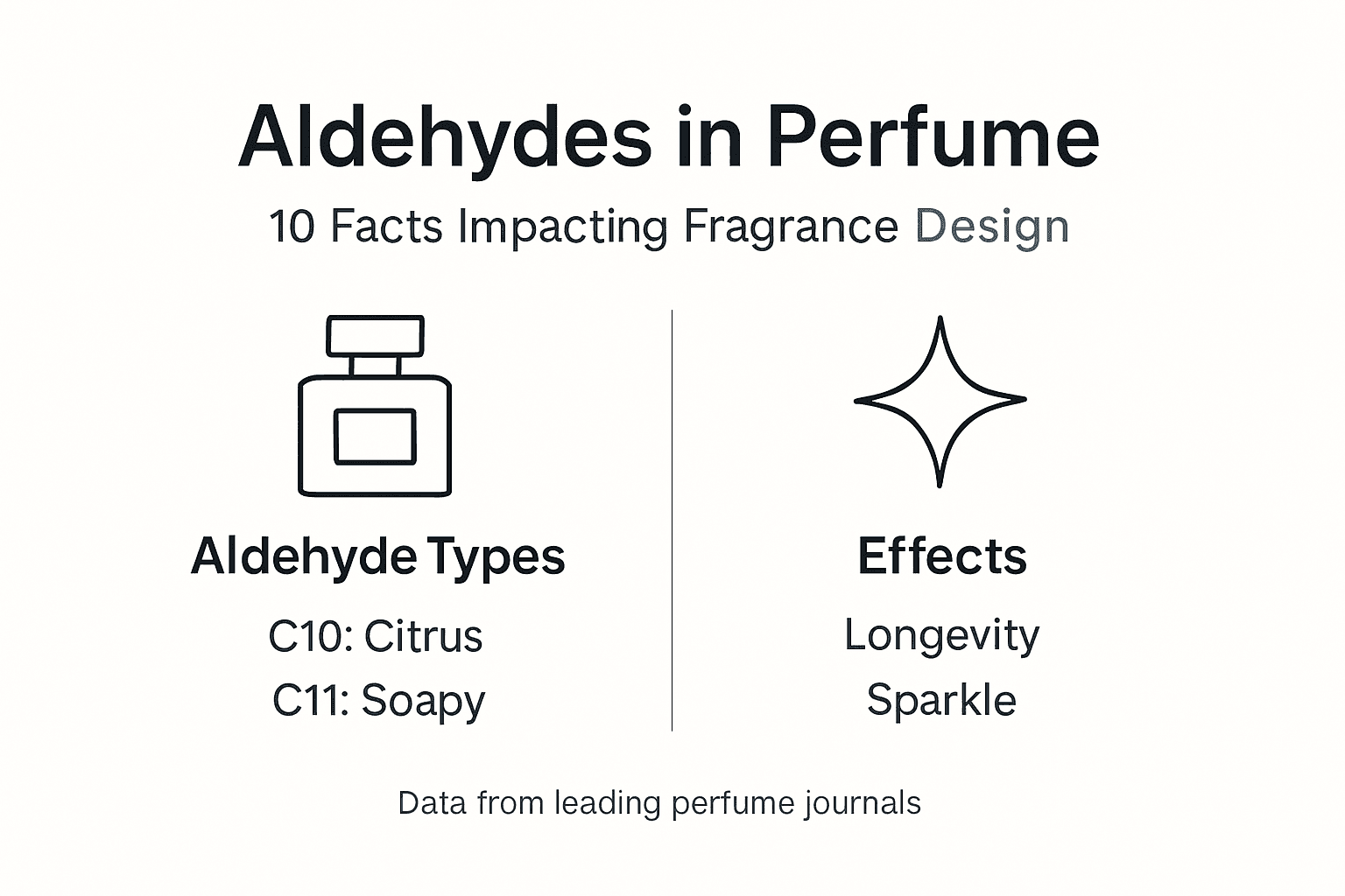 Infographic showing aldehydes’ types and effects