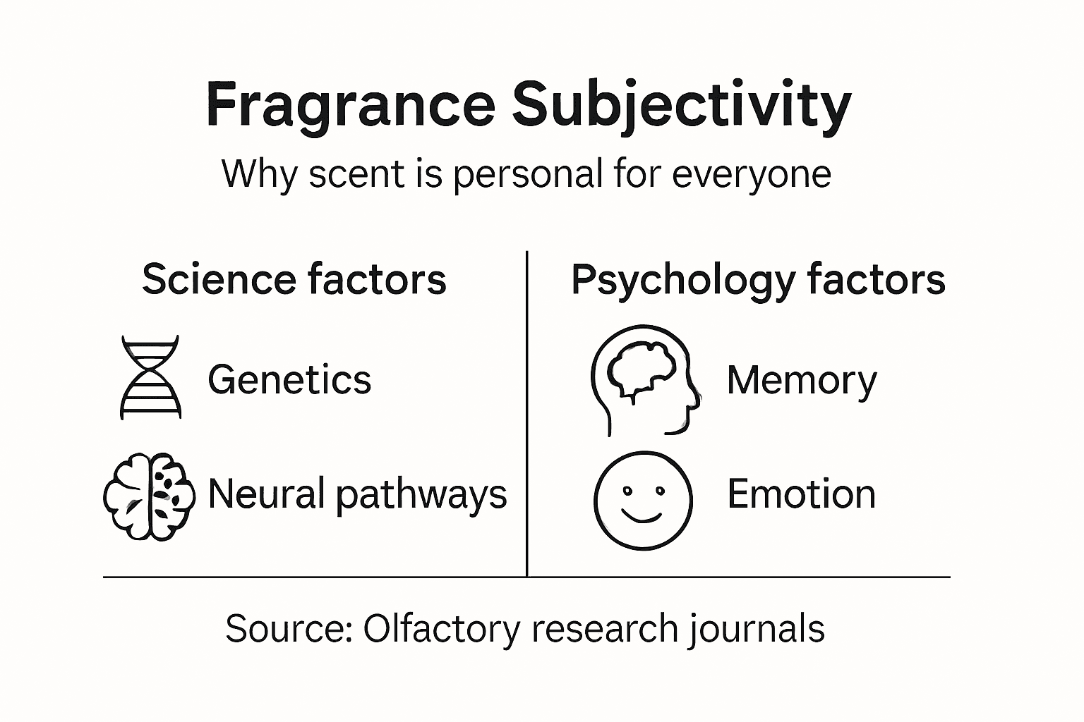 Infographic on science and psychology of scent