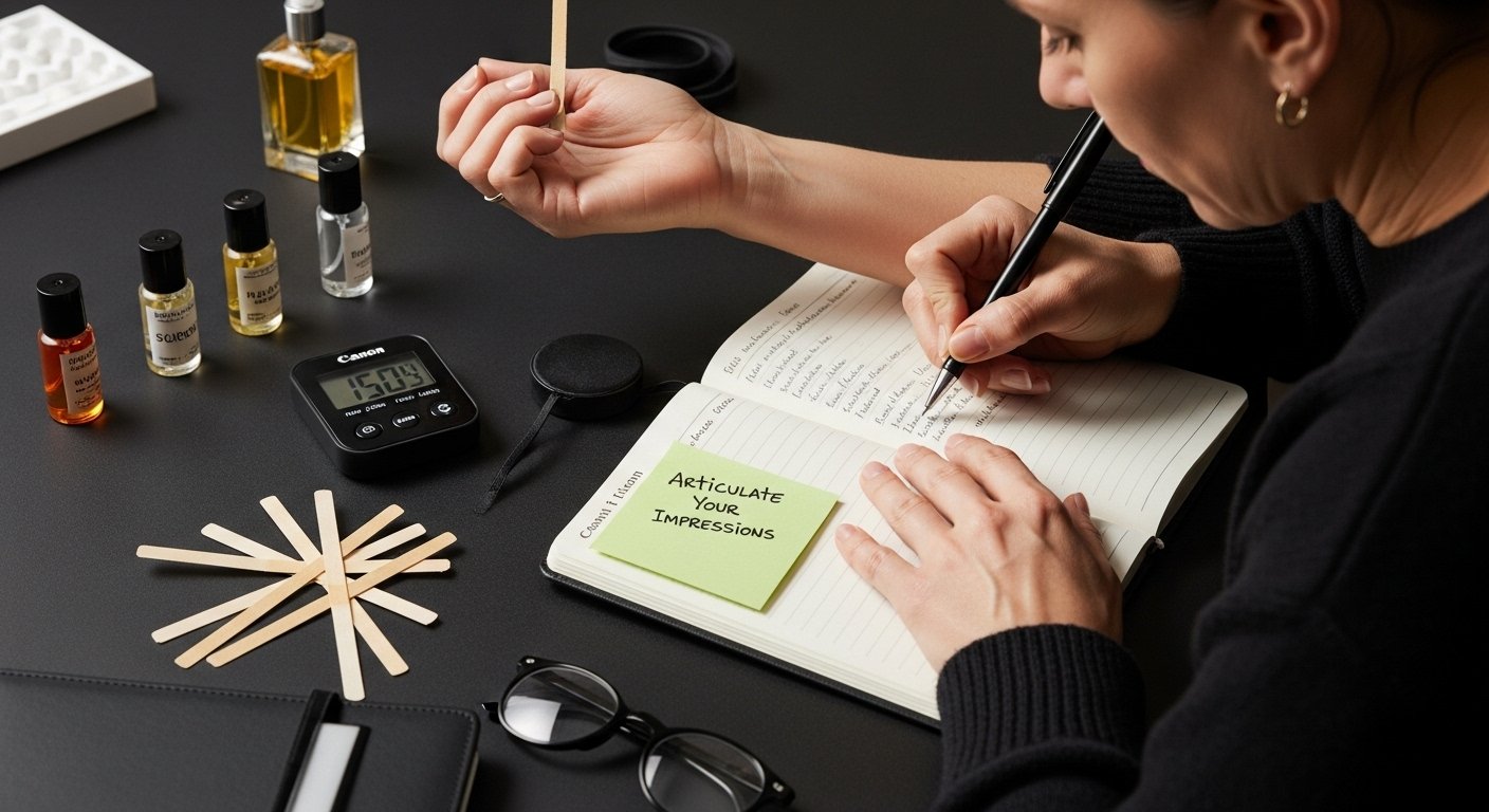 perfume review journaling process