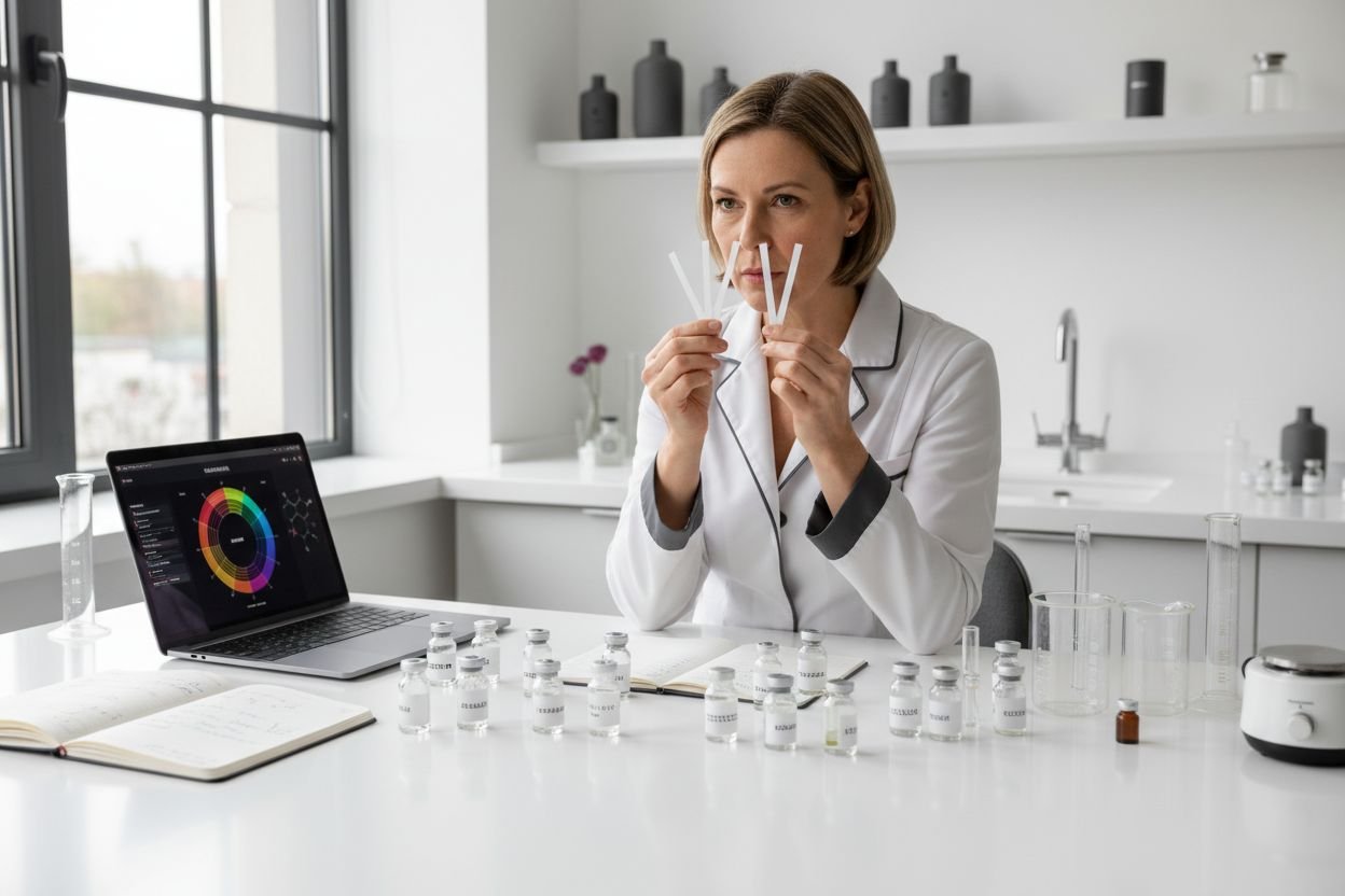 perfumer laboratory creation