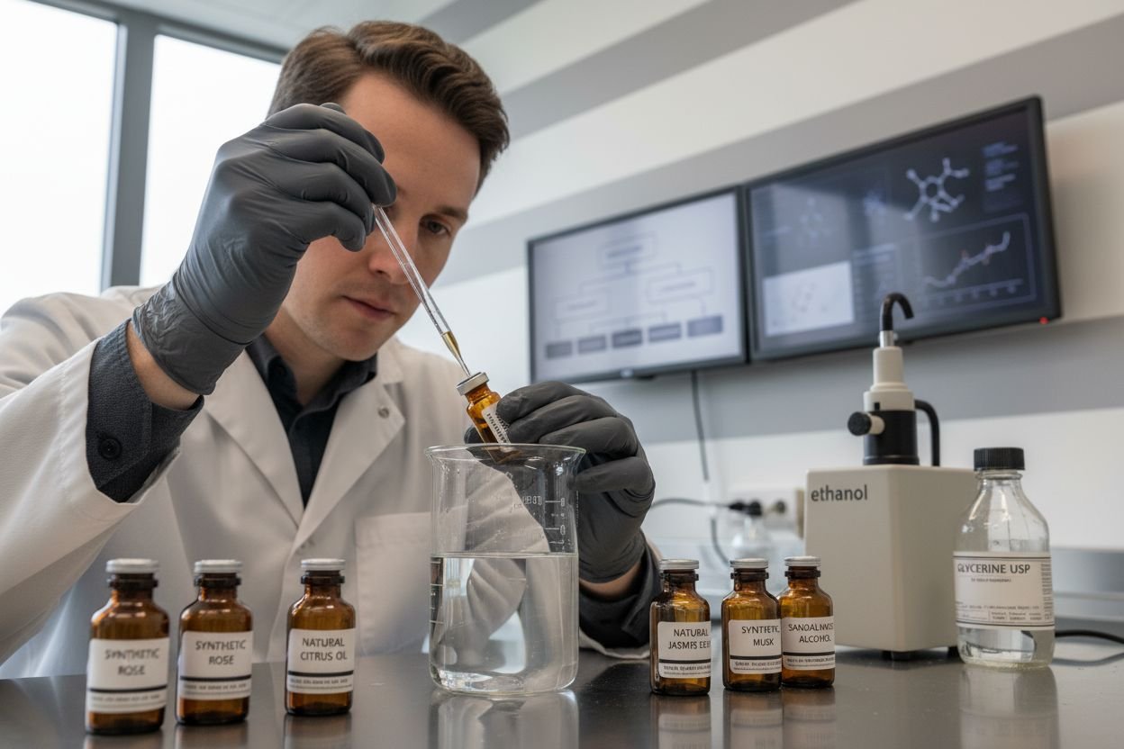perfume lab process