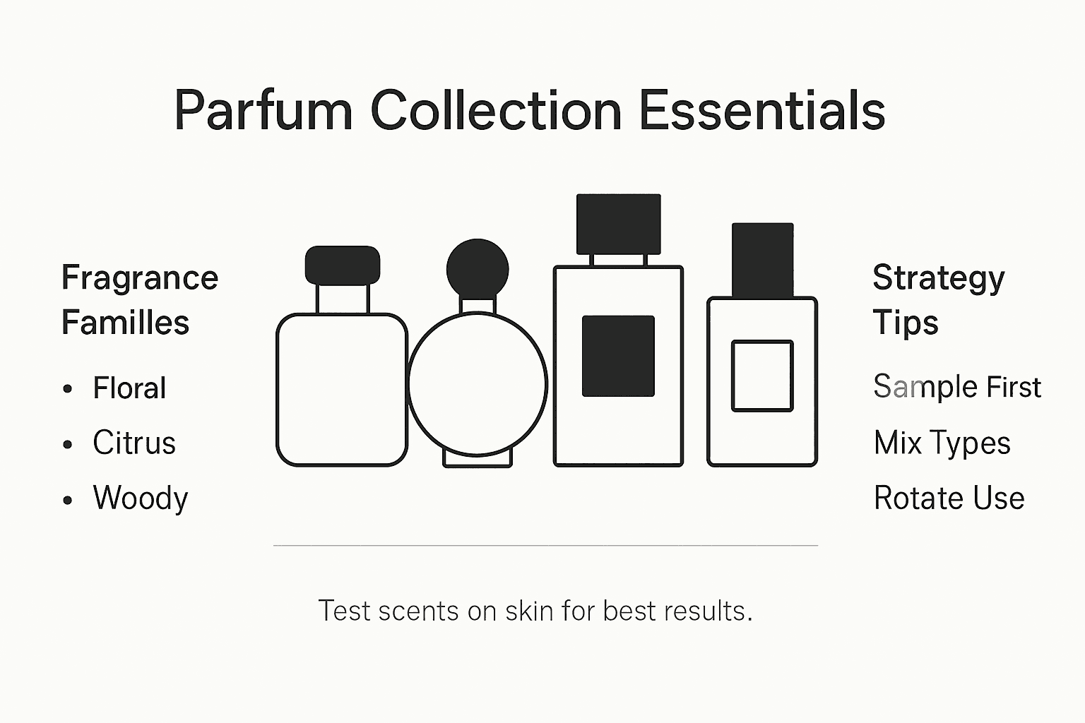 Infographic on building parfum collection