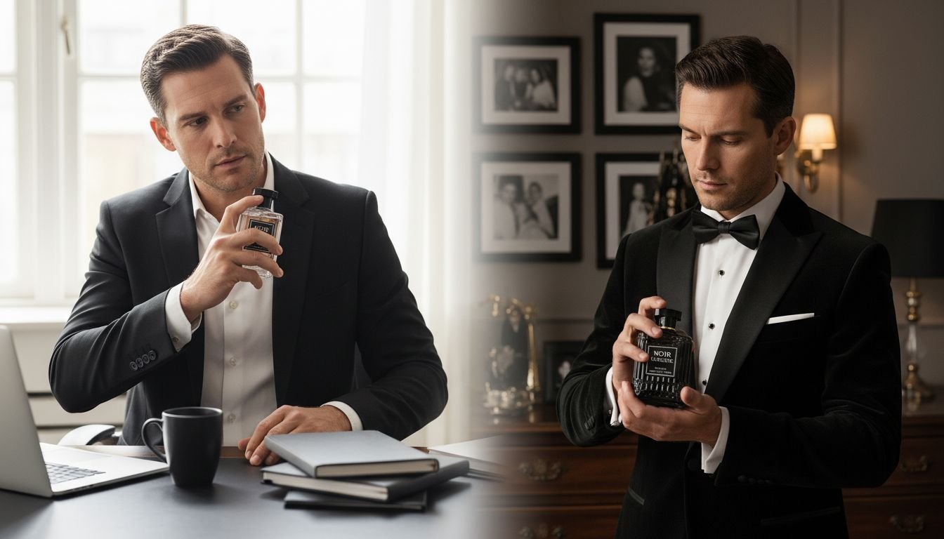 application du parfum jour nuit