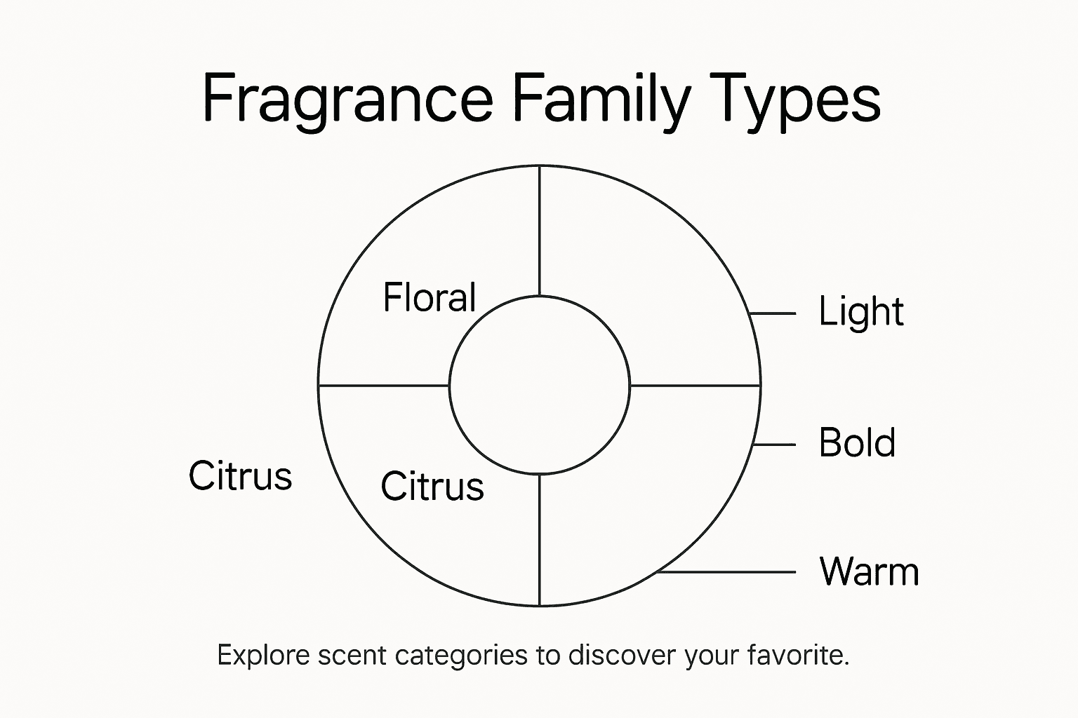 Infographic showing fragrance family overview