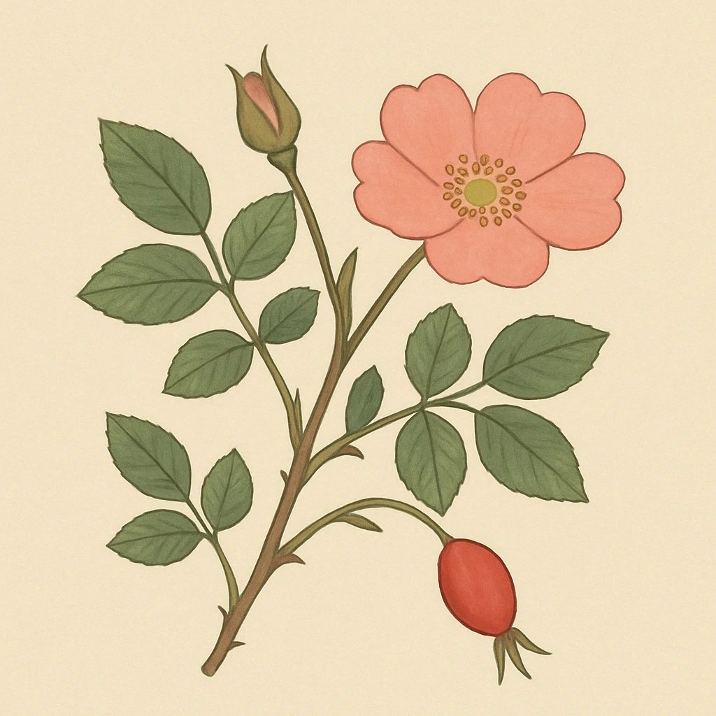 Picture of Rosa Rubiginosa note