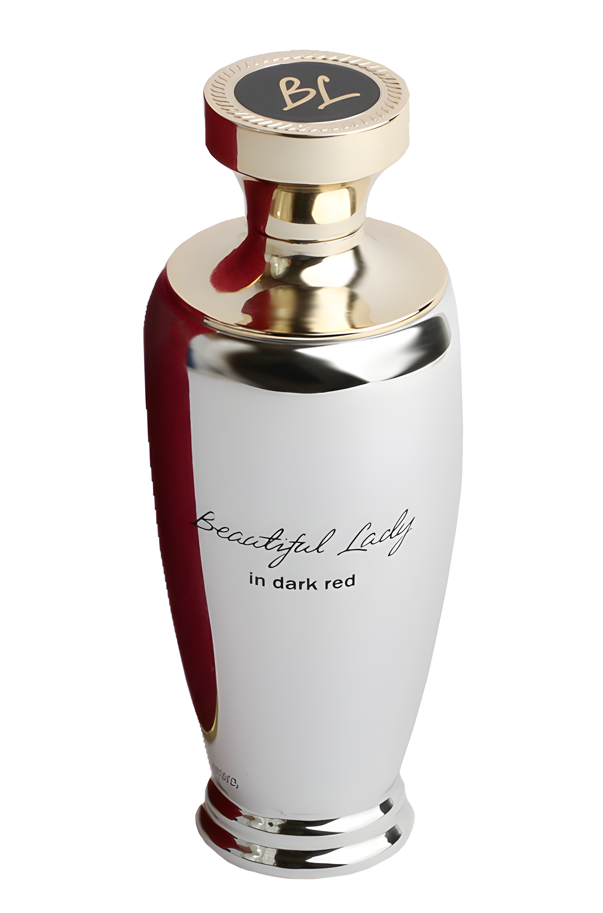 Beautiful Lady in Dark Red by Dzintars perfume bottle