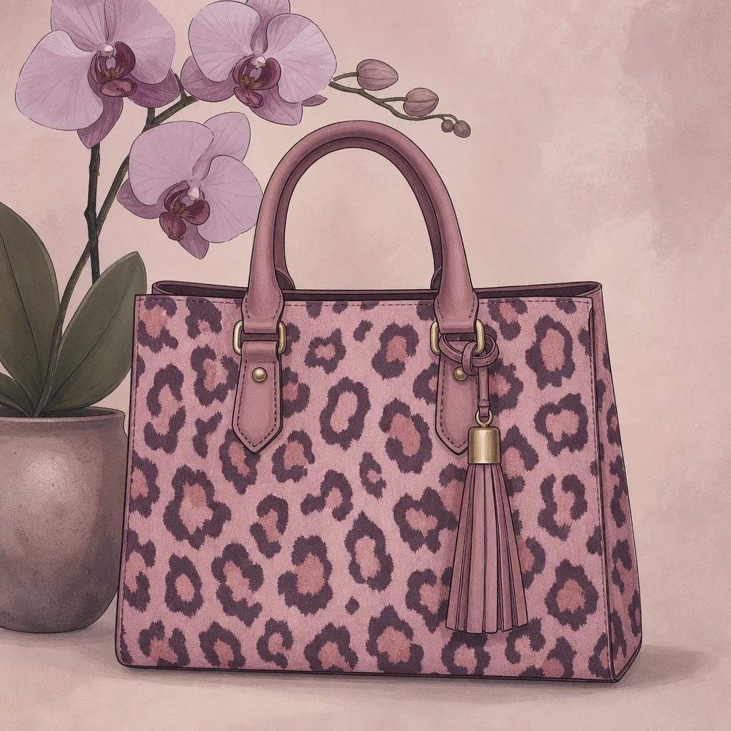 Picture of Orchid Pink Leopard note