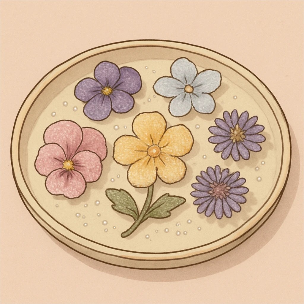 Picture of Candied Flowers note