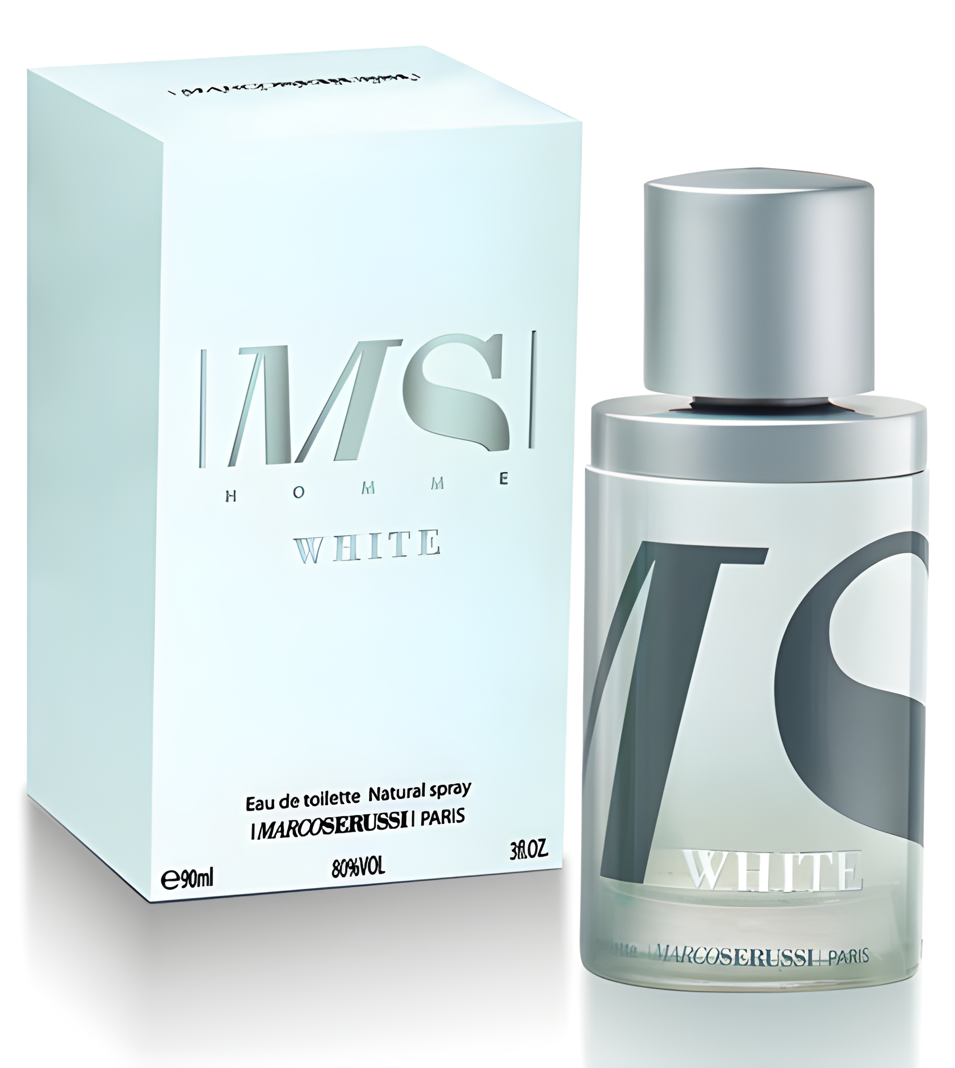 MS White by Parfums Marco Serussi perfume bottle