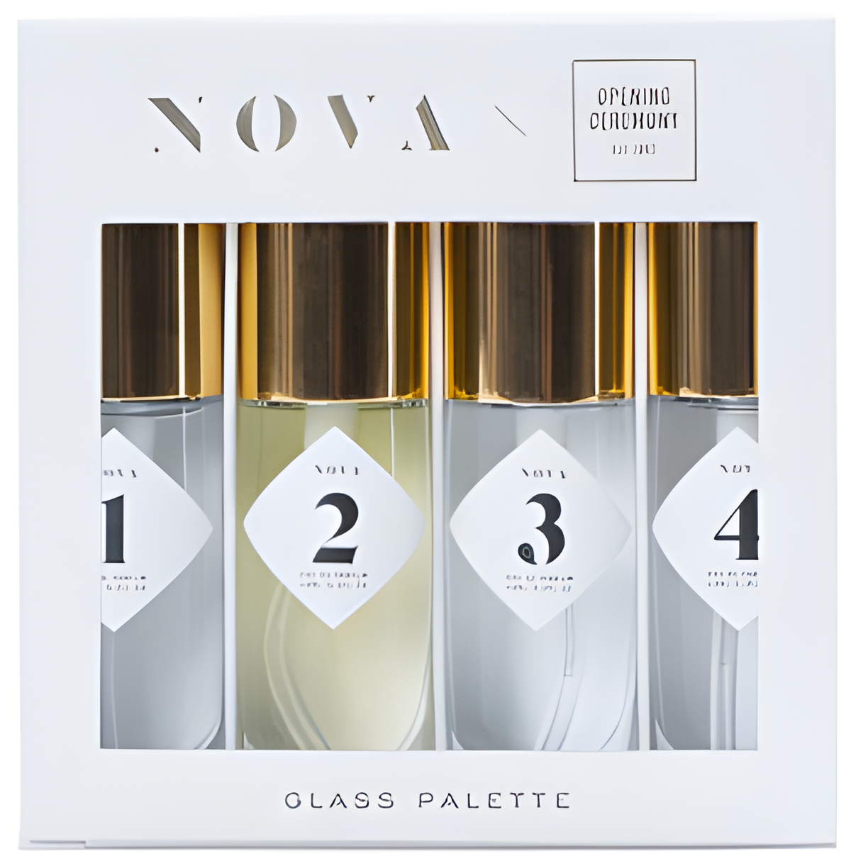 Glass Palette by Nova perfume bottle
