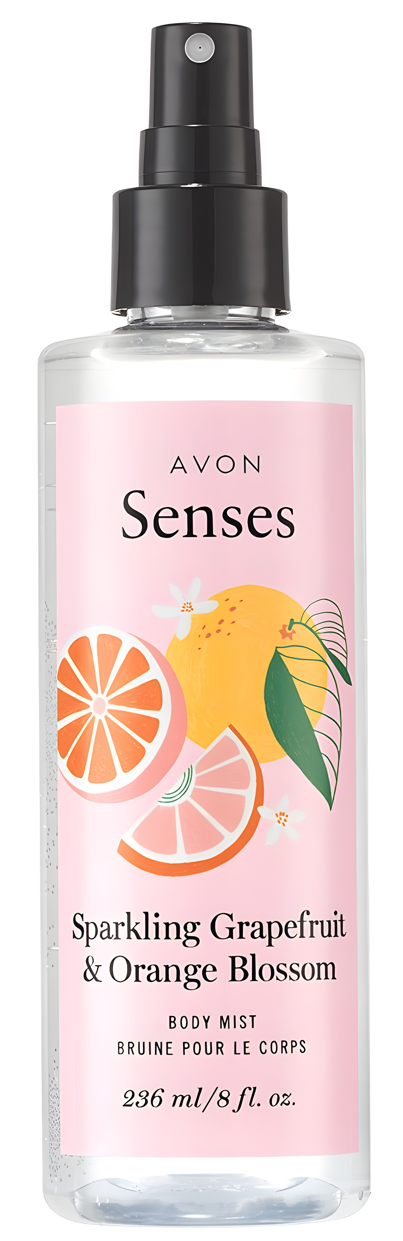 Senses Sparkling Grapefruit & Orange Blossom by Avon perfume bottle