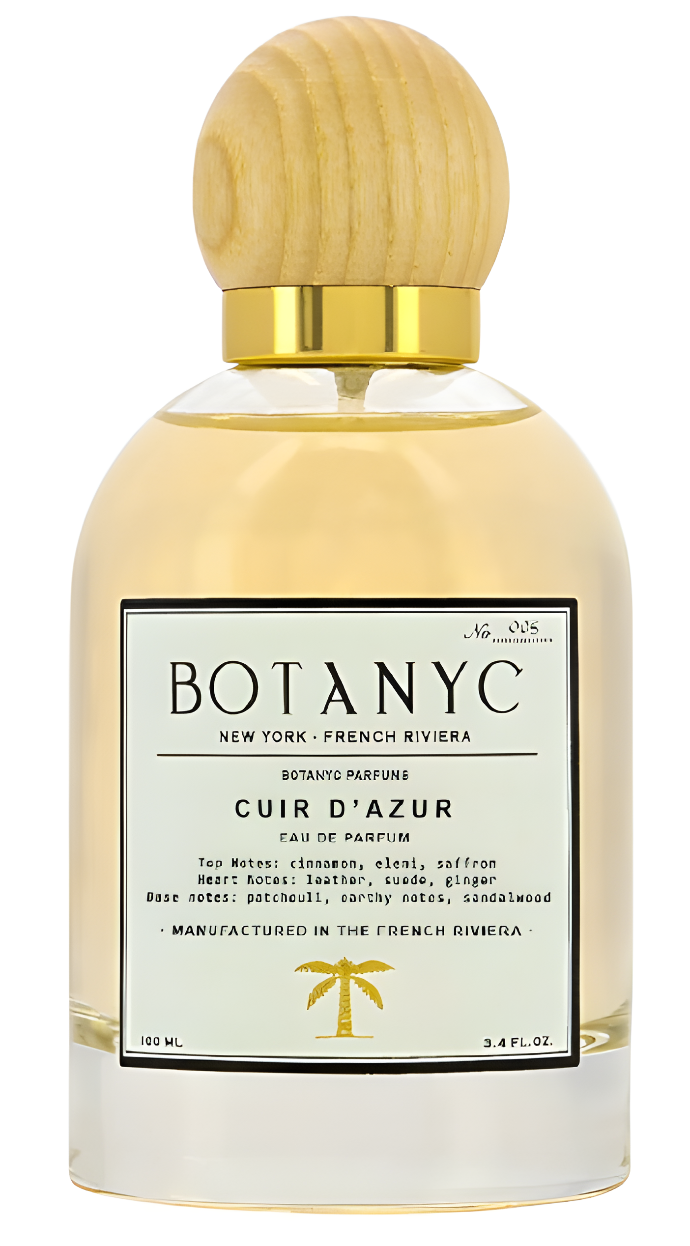 N. 005 Cuir d'Azur by Botanyc perfume bottle