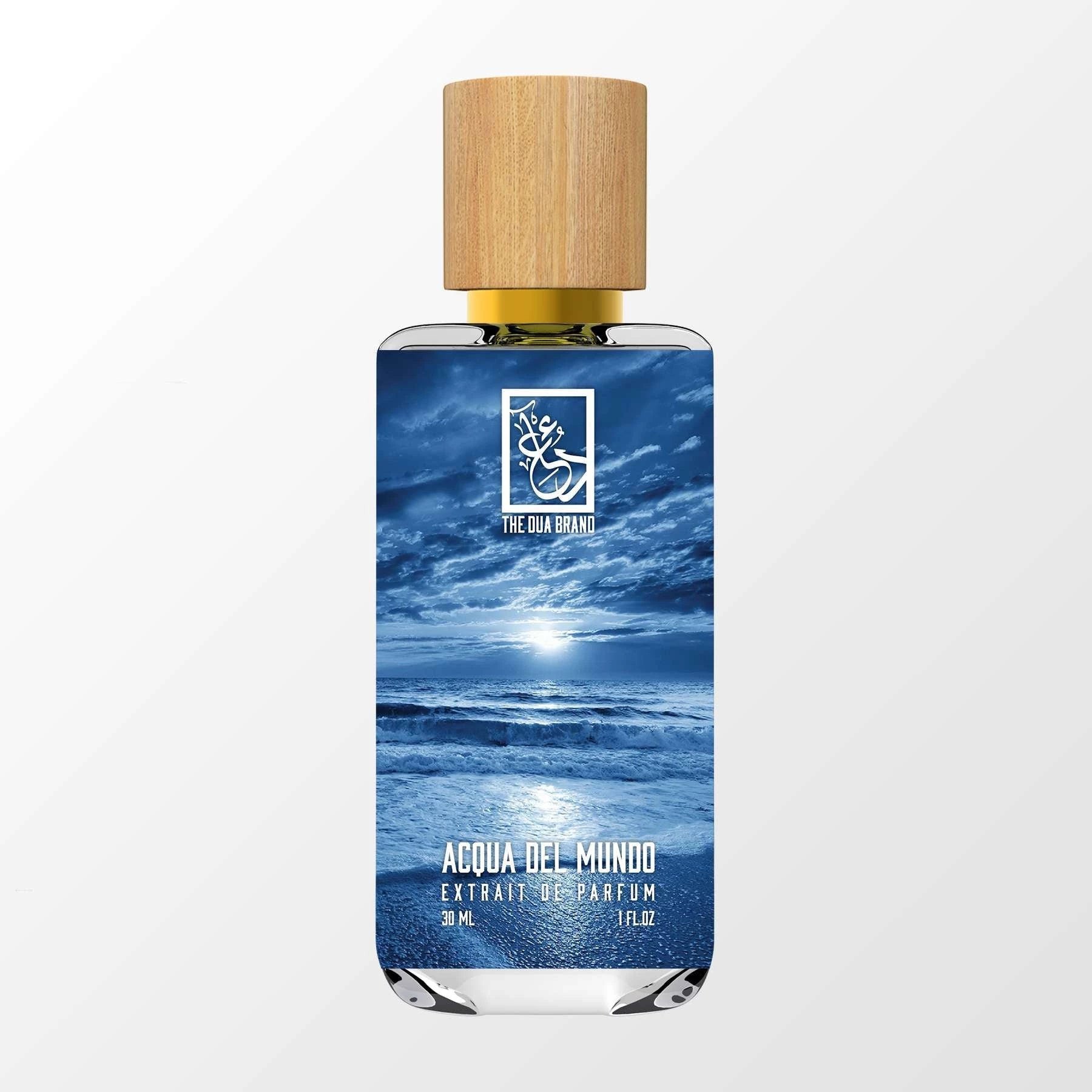 Acqua Del Mundo by The Dua Brand perfume bottle