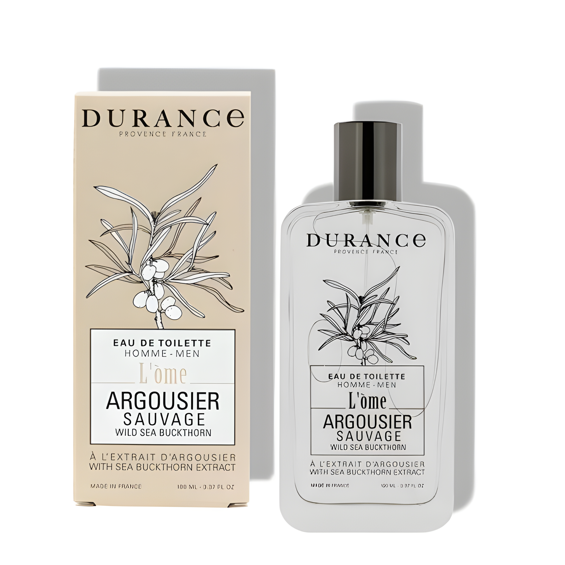 Eau de Toilette Argousier Sauvage by Durance en Provence perfume bottle