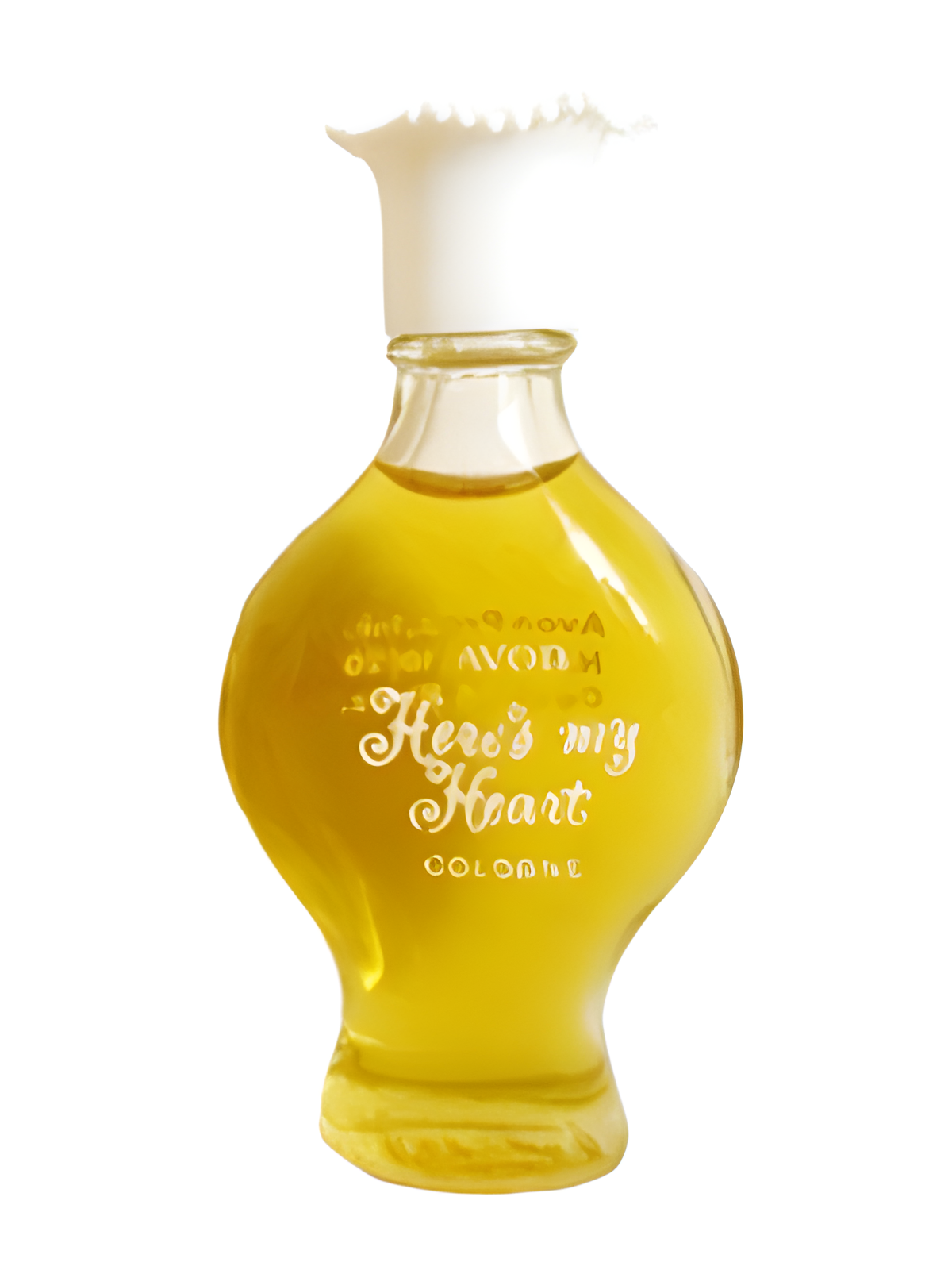 Here's My Heart by Avon perfume bottle
