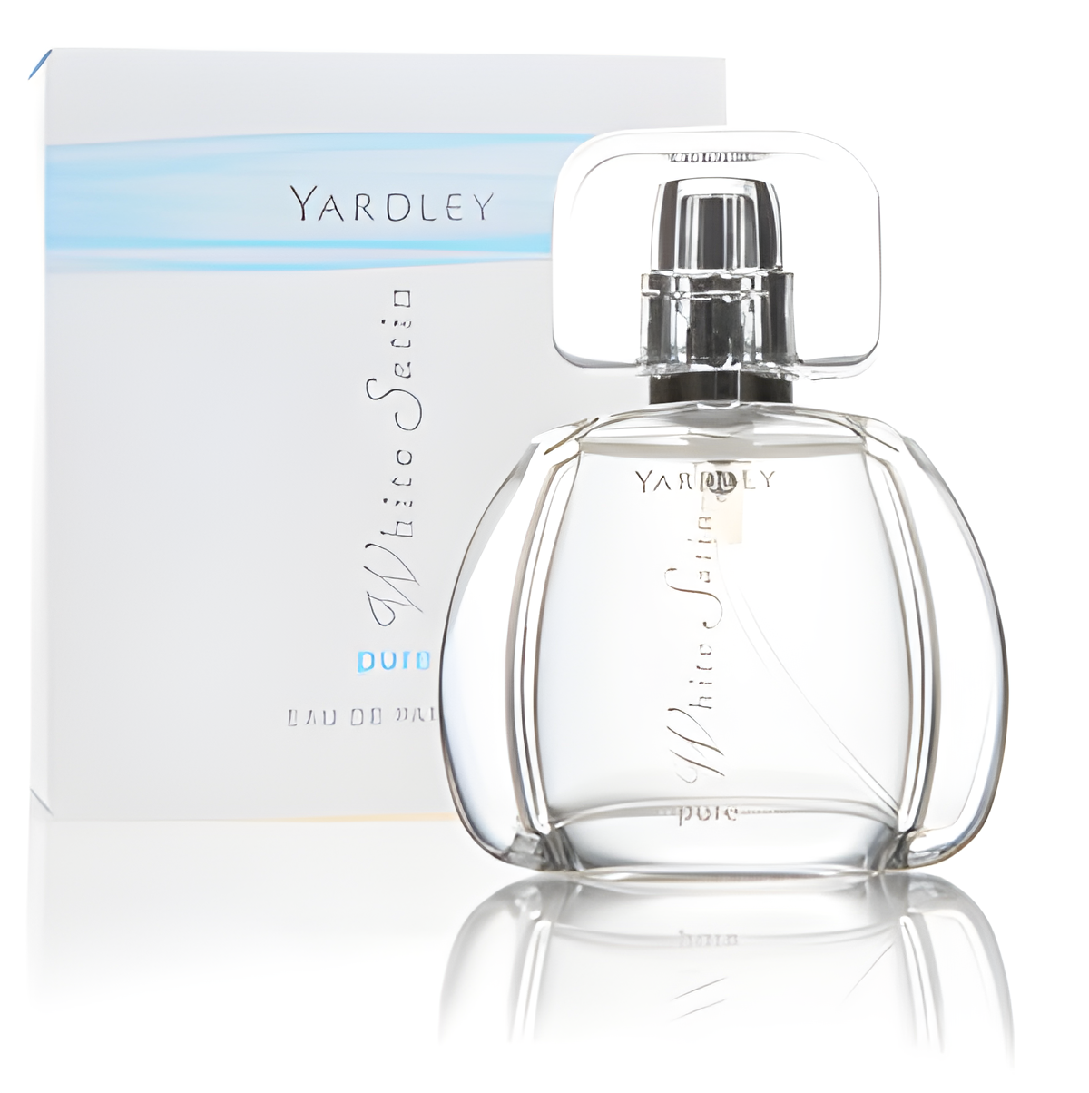 Pure White Satin by Yardley perfume bottle