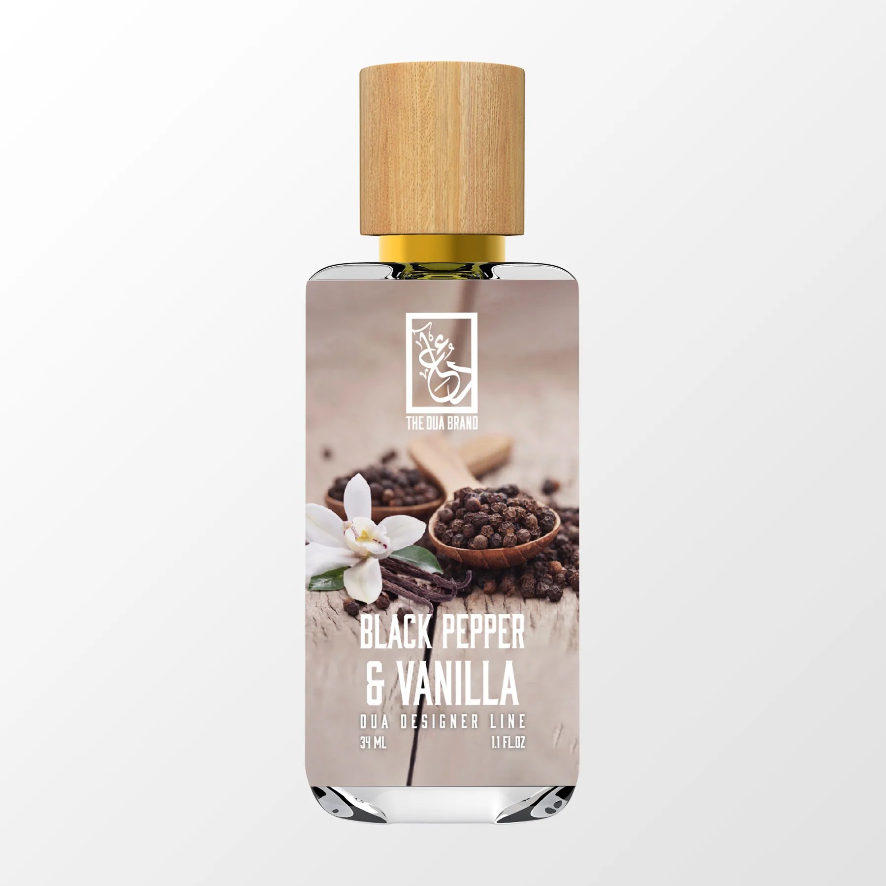 Black Pepper & Vanilla by The Dua Brand perfume bottle