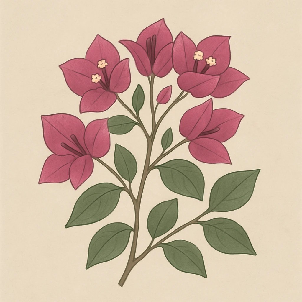 Picture of Bougainvillea note