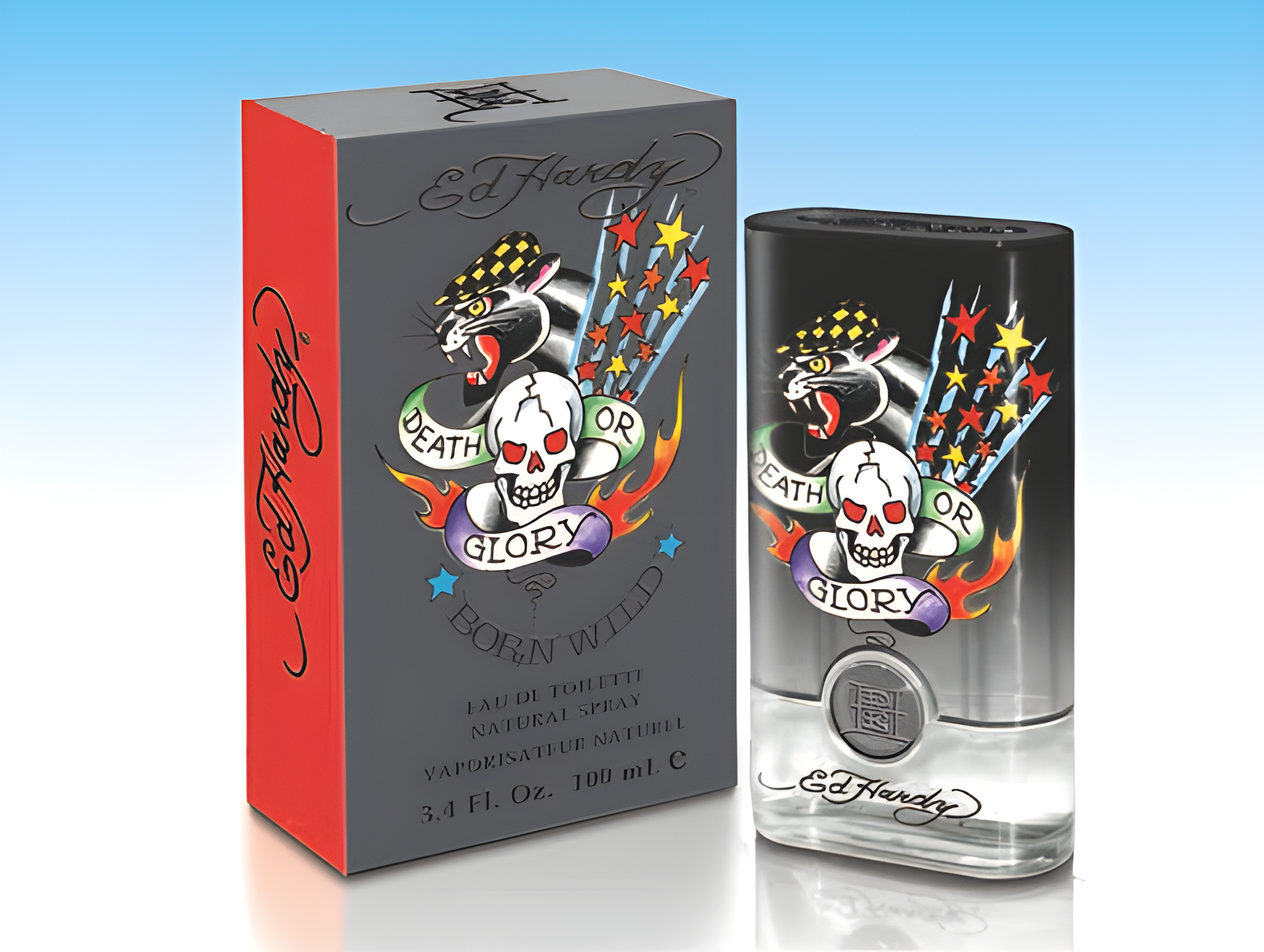 Ed Hardy Born Wild for Men by Christian Audigier perfume bottle