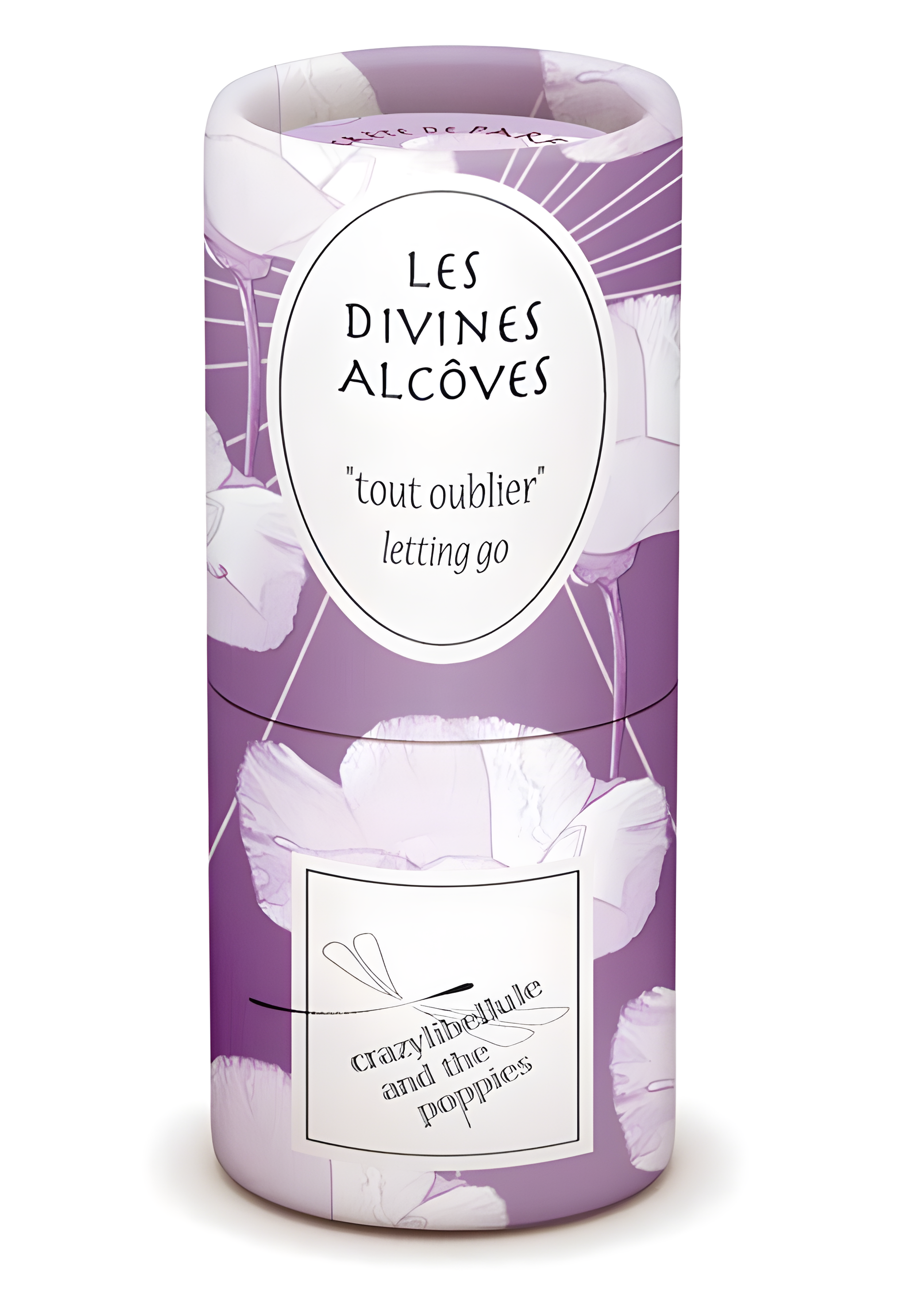 Les Divines Alcoves Tout Oublier Letting Go by Crazylibellule and the Poppies perfume bottle