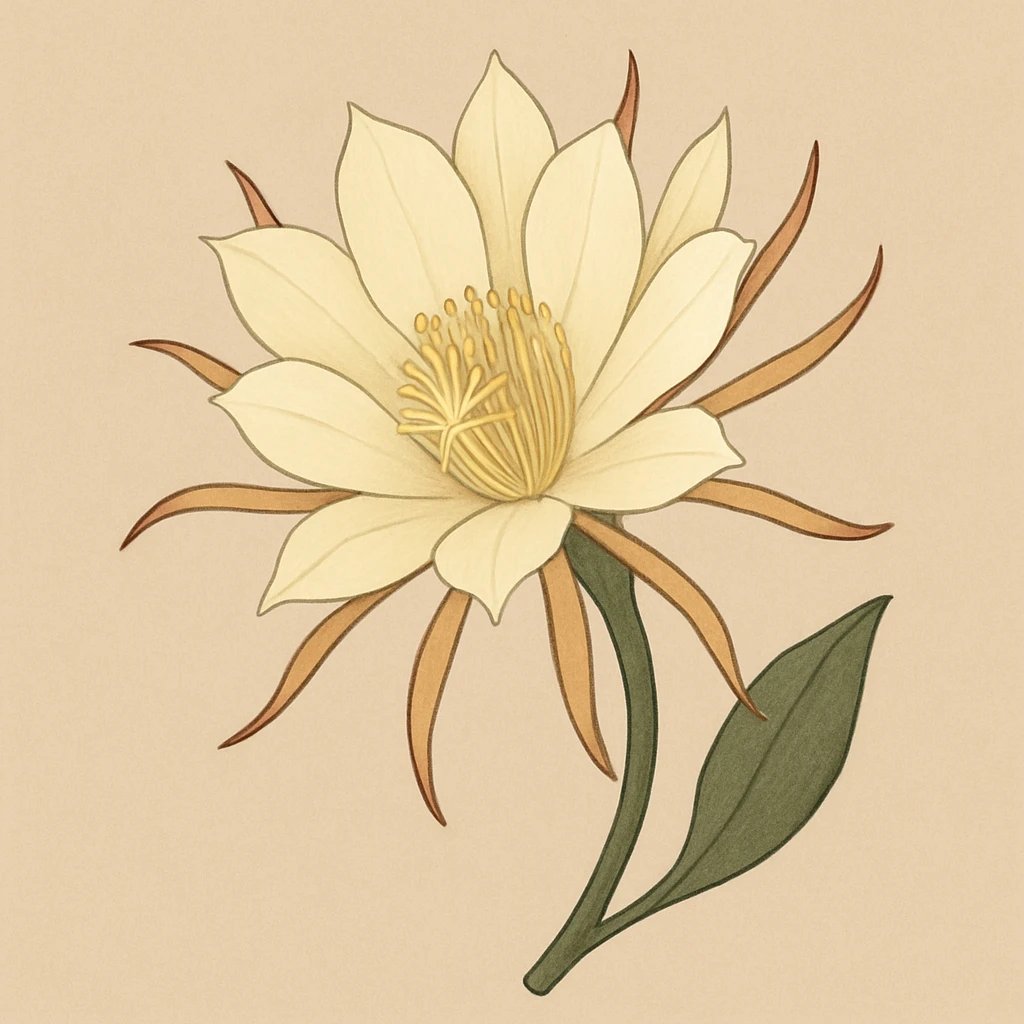 Picture of Lady of the Night Flower note