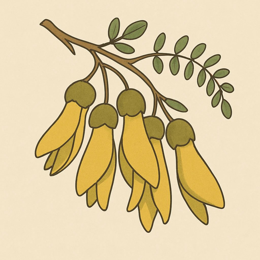 Picture of Kowhai note
