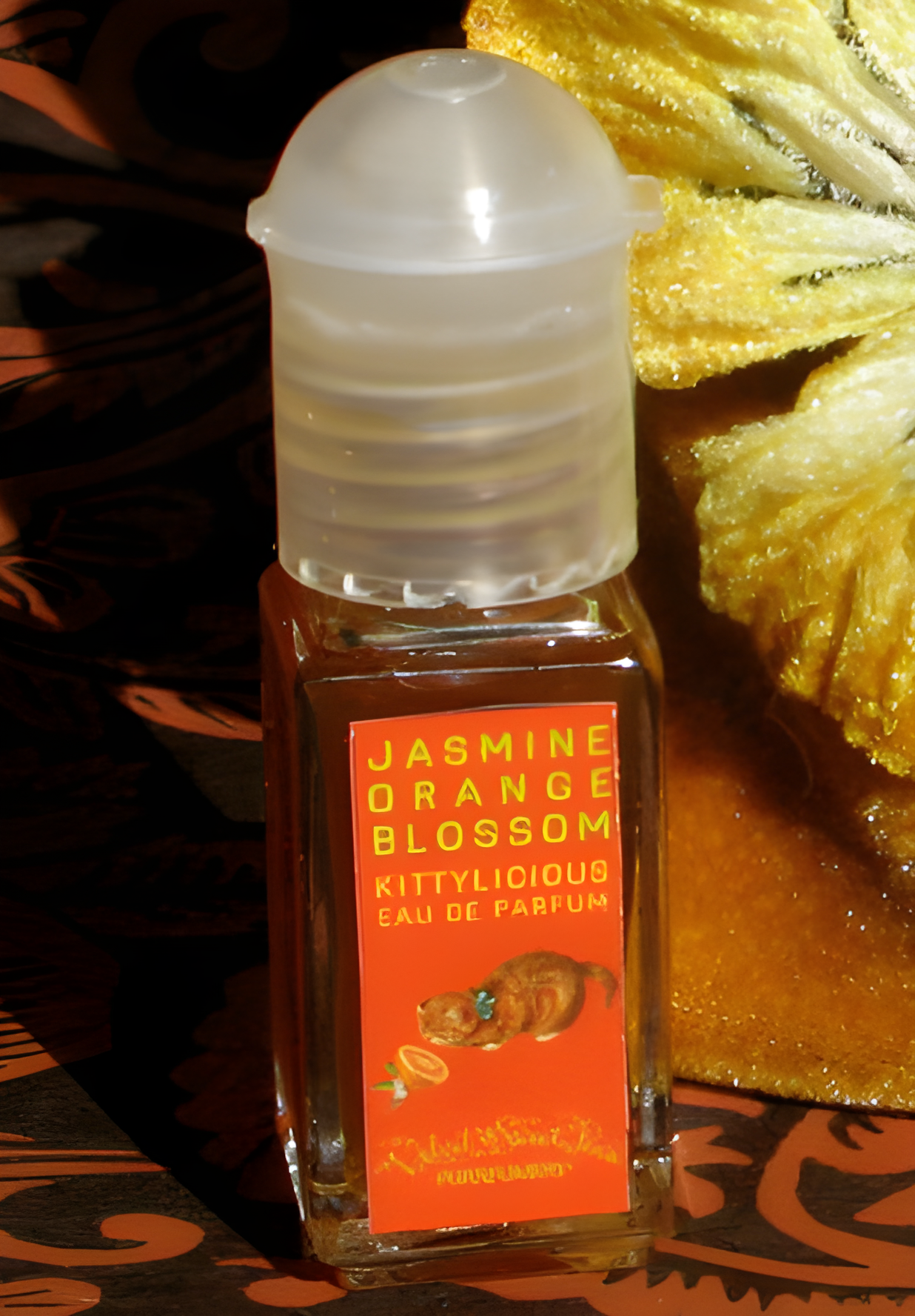 Jasmine Orange Blossom by Velvet & Sweet Pea’s Purrfumery perfume bottle