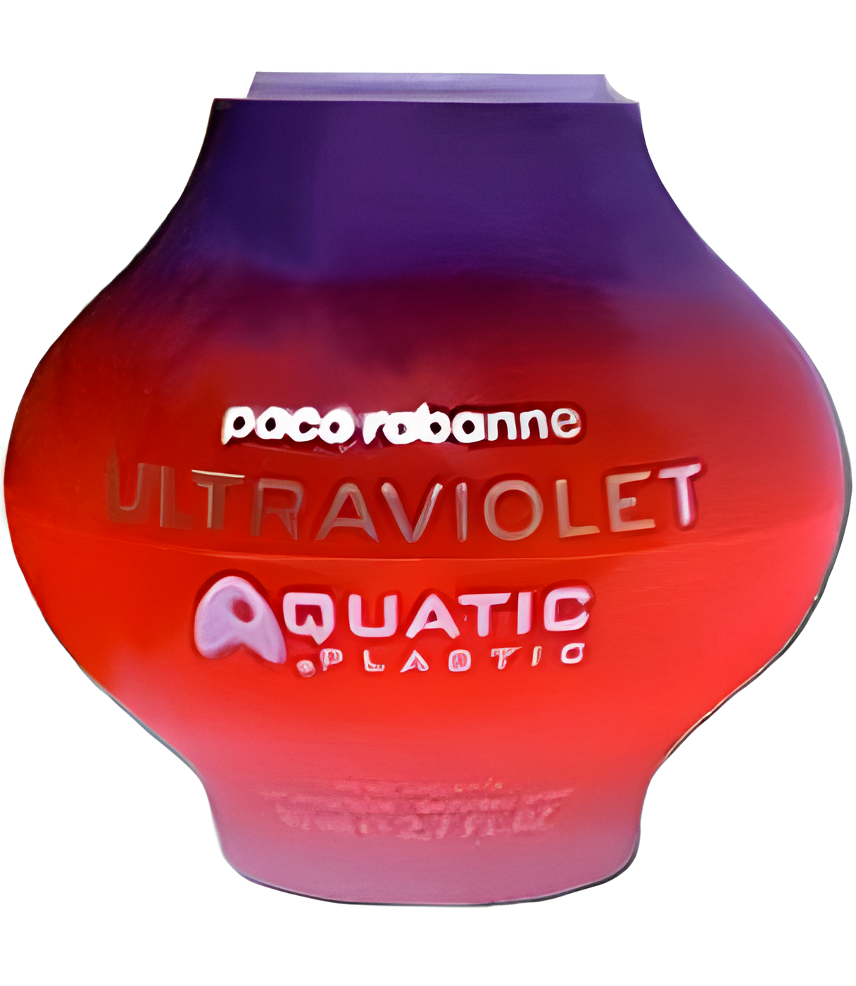 Ultraviolet Aquatic Plastic by Rabanne perfume bottle