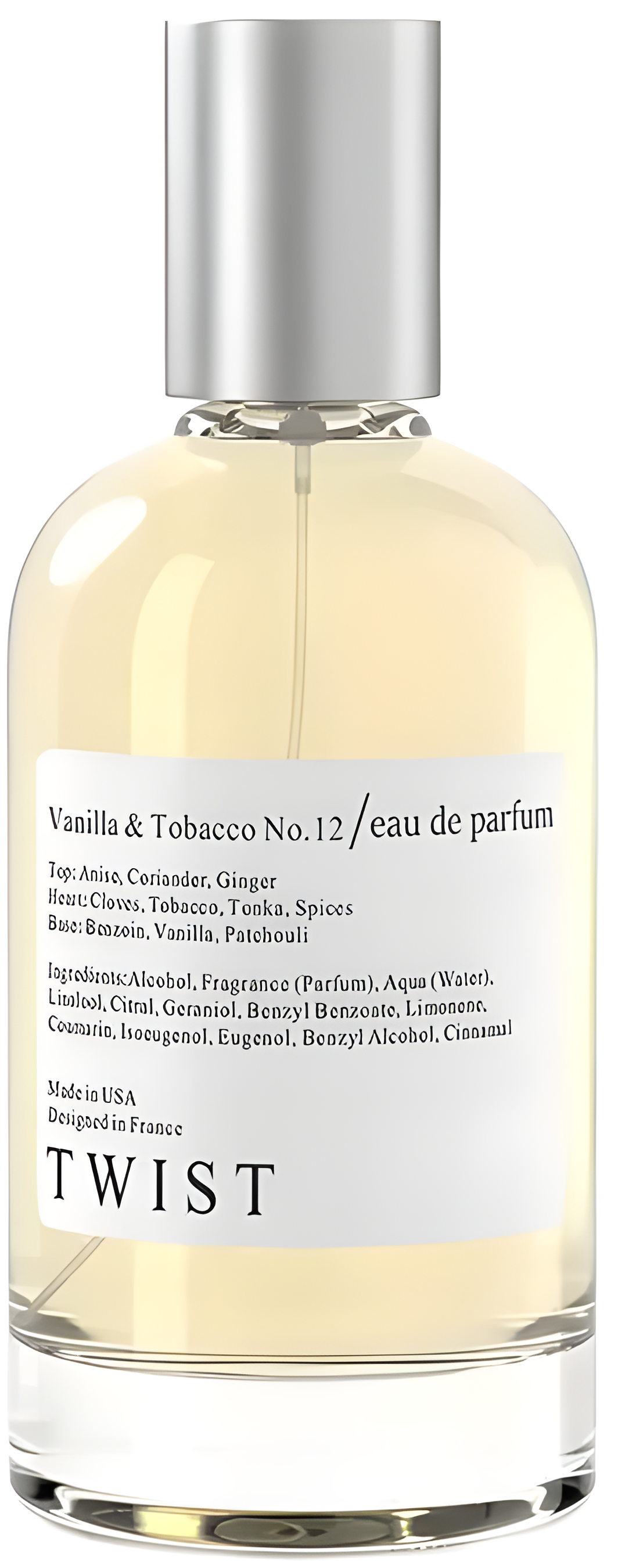 Vanilla & Tobacco No.12 by Twist perfume bottle