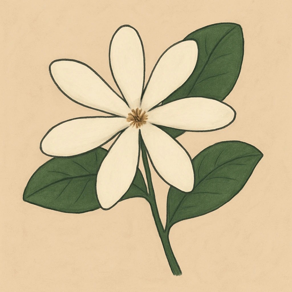 Picture of Tiare Flower note
