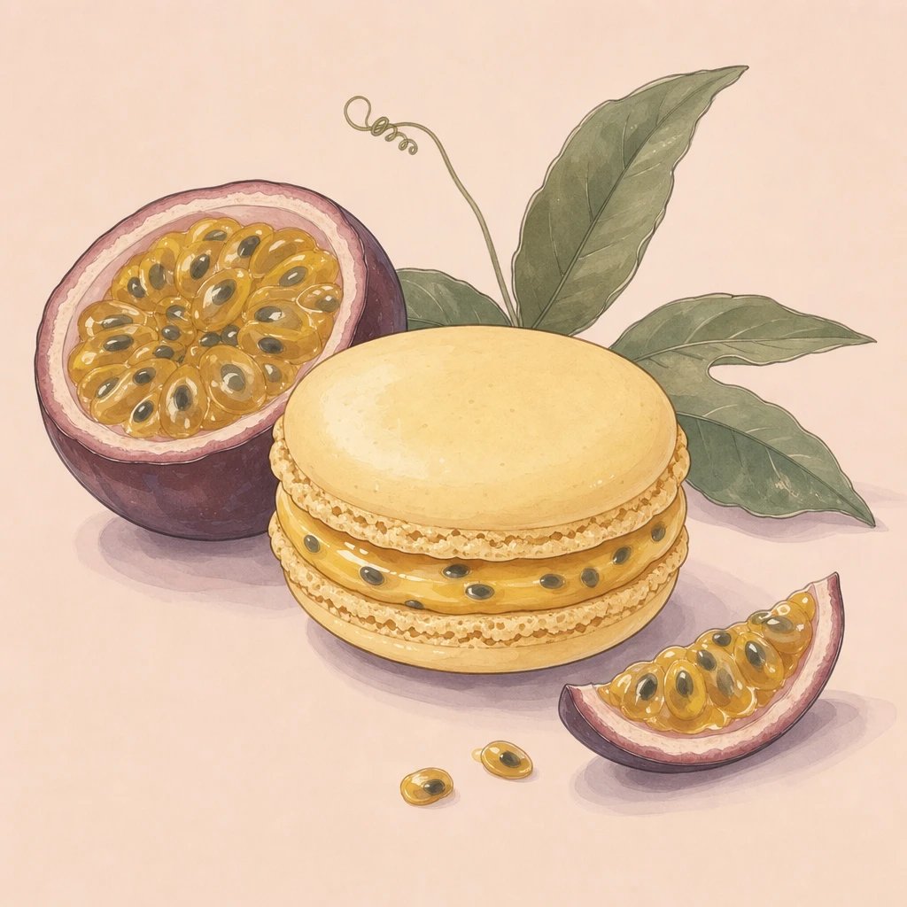 Picture of Passionfruit Macaron note