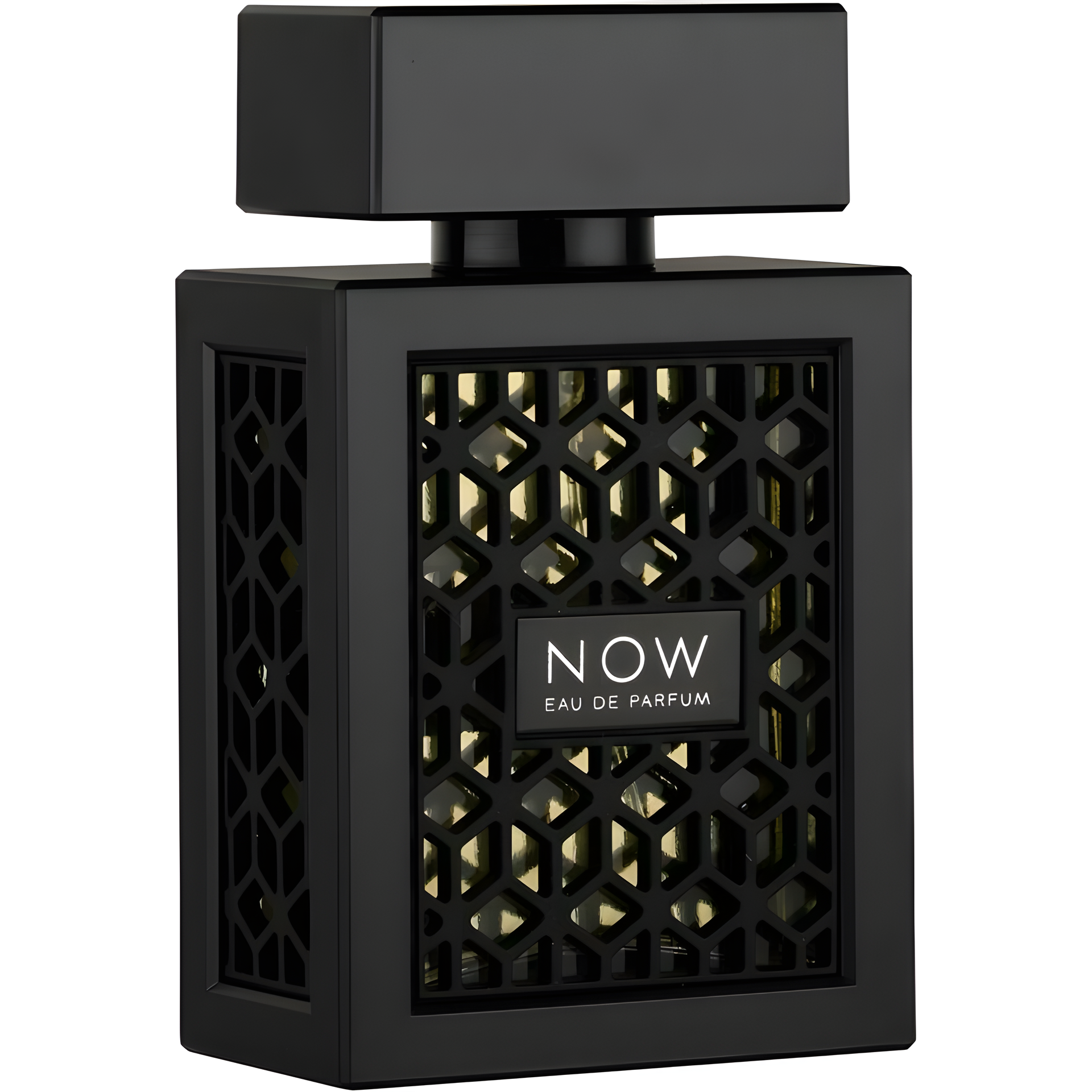 Now by RAVE perfume bottle