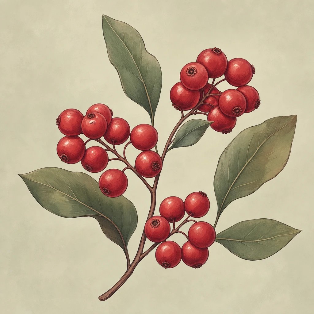 Picture of Red Berries note