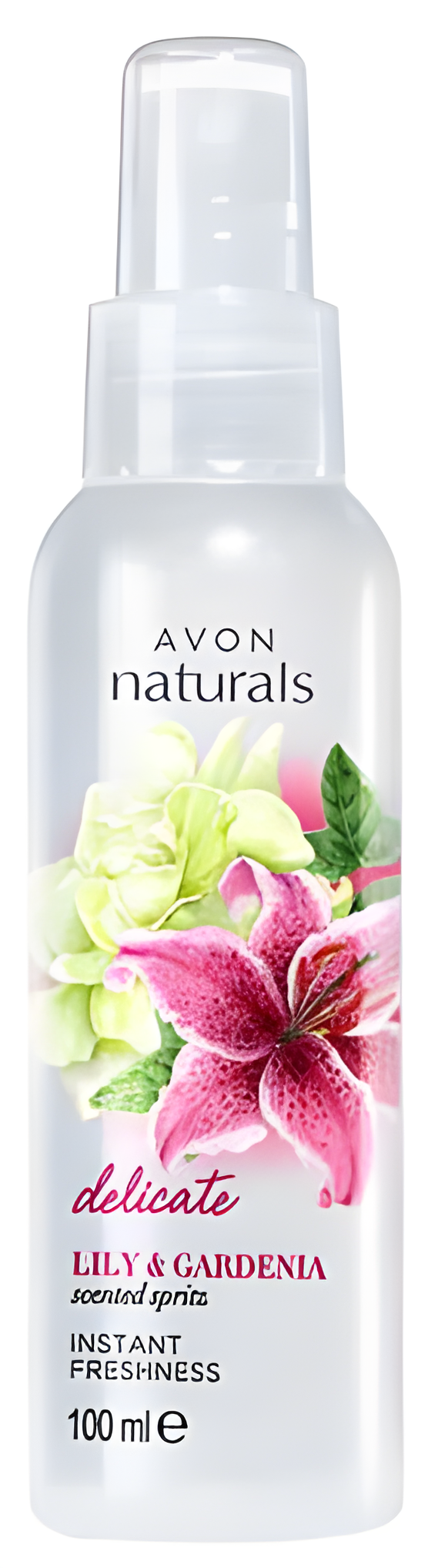 Naturals Delicate Lily & Gardenia by Avon perfume bottle