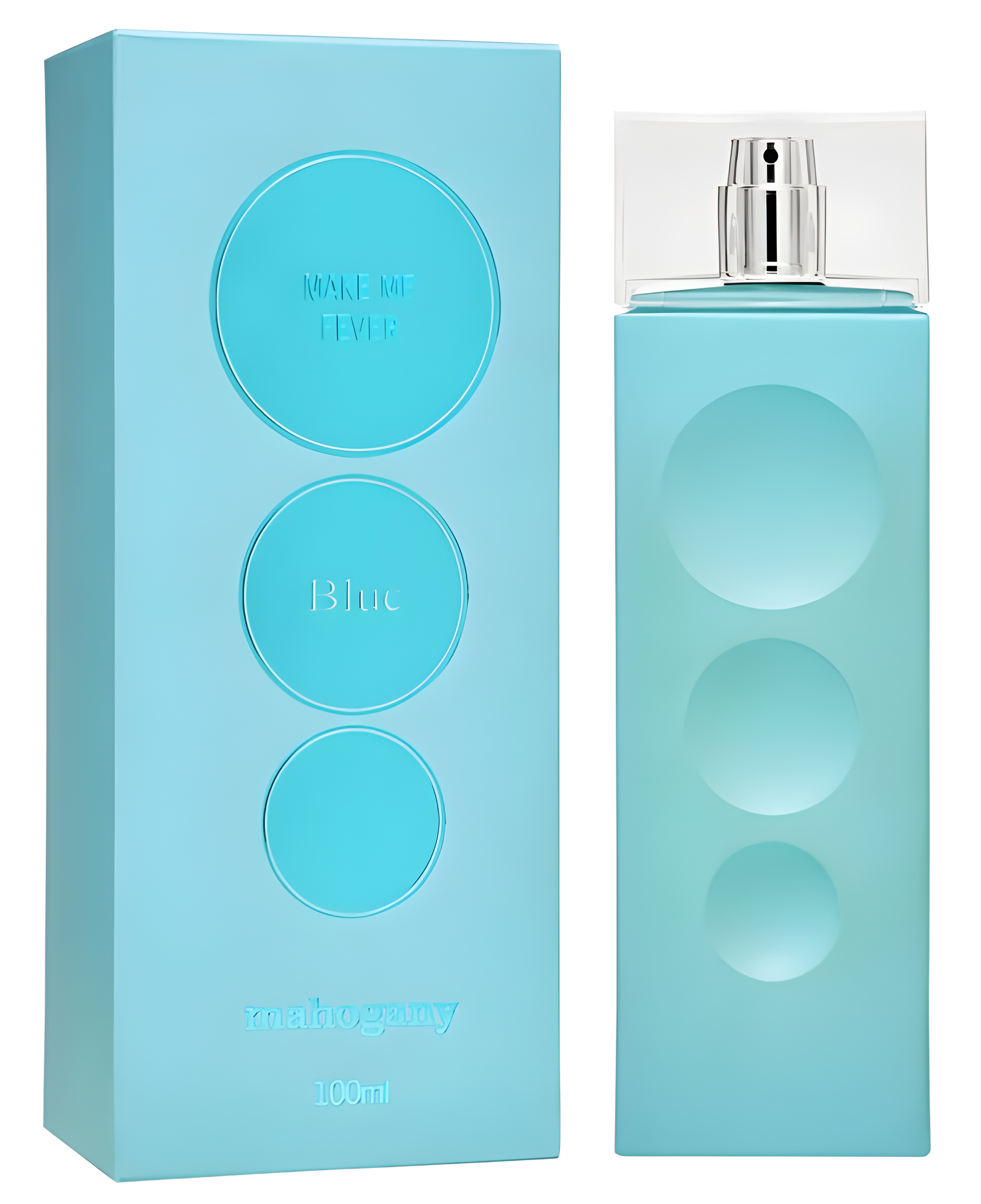 Make Me Fever Blue by Mahogany perfume bottle