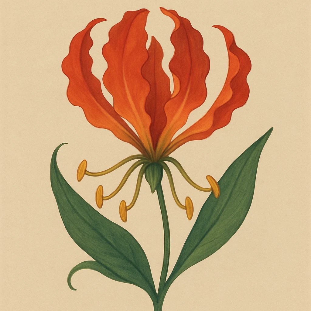 Picture of Fire Lily note